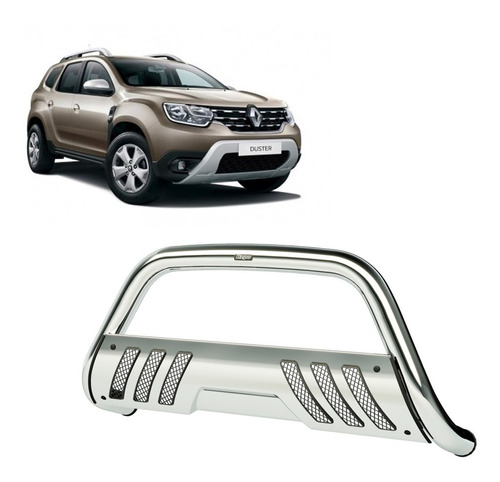 Defensa C/chapon Cromada Renault Duster 2016 Al 2020 