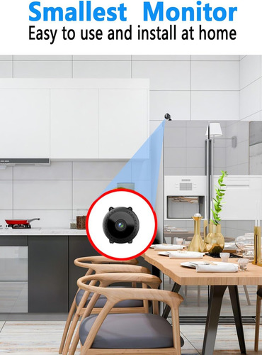 Mini Cámara Espía Cámara Oculta Wifi, 4k Más Pequeña...