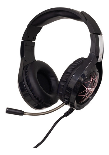 Imagem 3 de 6 de Fone De Ouvido Gamer Preto Com Microfone E Led Tedge