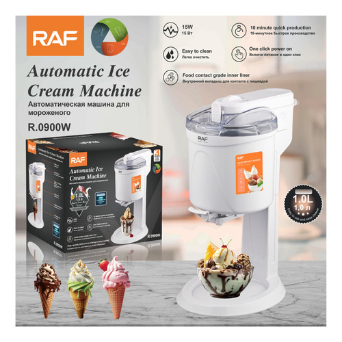 Maquina Para Hacer Helado Raf Ice Cream Machine 1.0l