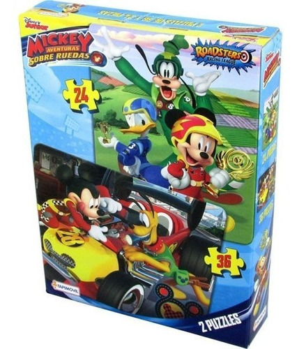 Puzzle Mickey S/ruedas X24y36pzs Dch07671 Tapimovil