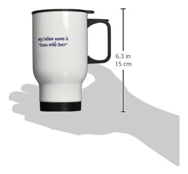 3drose Mi Nombre Indio Se Ejecuta Con Taza De Viaje De Cerve