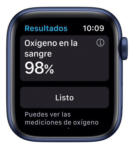 Apple Watch Series 6 (GPS+Cellular) - Caja de aluminio azul de 4.4 cm - Correa deportiva azul marino