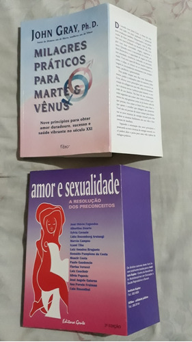 Livro Milagres Práticos Para Marte E Vênus John Gray + Amor E Sexualidade José Otávio Fagundes N25  (Recondicionado)
