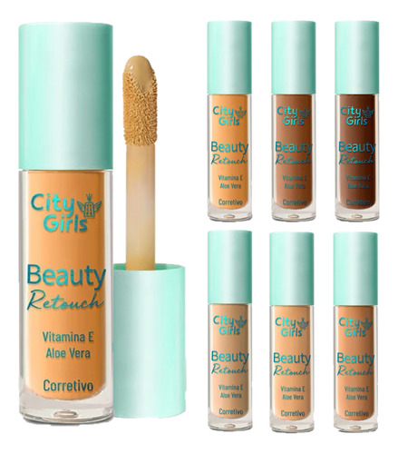 6 Corretivo Beauty Retouch Cg291b City Girls Atacado Sj