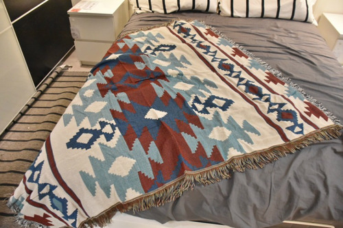 Bohemia Tribal Étnica Geométrica Manta, Hogar Sofá Tapiz