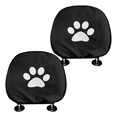 Babrukda Paw Print Novelty Pattern 2 Pieces Set Car Seat Hea