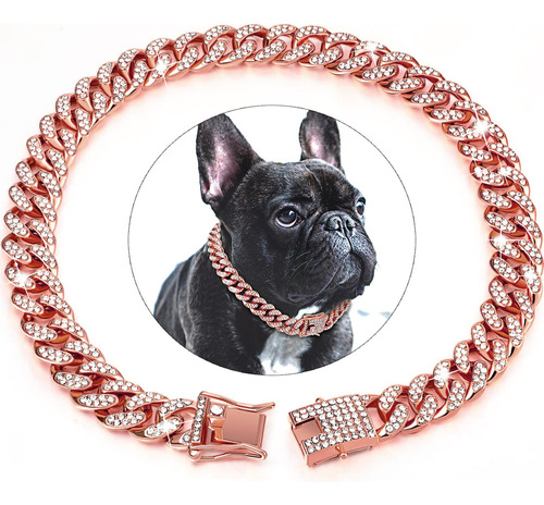 Cadena Para Perro, Collar Cubano Con Forma De Diamante.