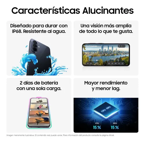Celular Samsung Galaxy A57 5G 256GB, 8GB RAM, Recursos AI - Cinza