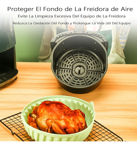 Molde De Silicona Para Freidora Aire,4 Pcs Air Fryer Silicon