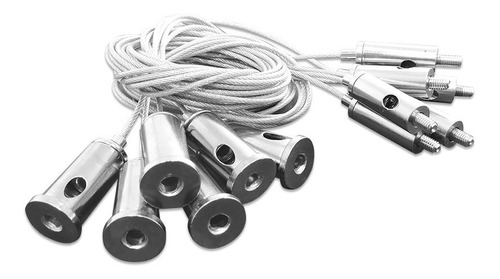 Kit Colgar Suspender Cable Acero Tensor Panel Led 120x60