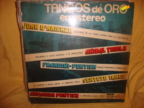 Vinilo Tangos De Oro En Estereo Troilo Pontier Sext Tango T4