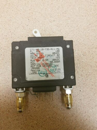 New Carling Ct1-x0-18-735-a11-mg  100a 80v Dc Circuit Br Aan