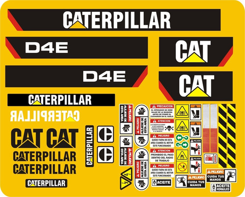 Calcomanías Para D4e Opción 3 Caterpillar