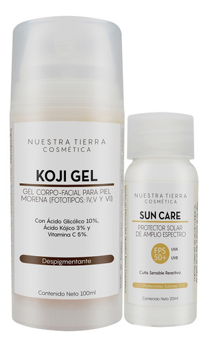 Gel Despigmentante Para Piel Morena Con Ácido Kójico 100ml