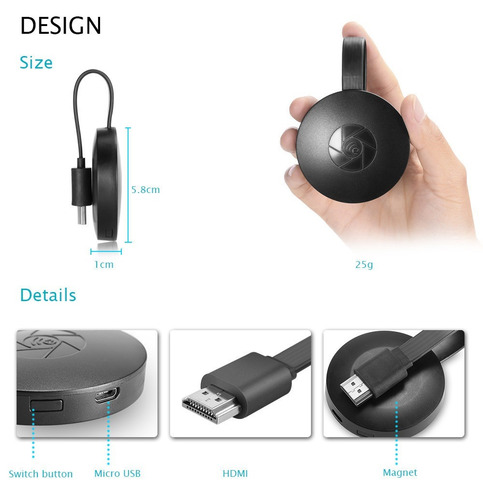 Chromecast 2 Generacion Android Tv Smart Celular iPhone X P9