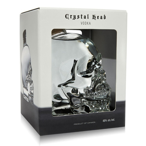 Imagen 2 de 5 de Vodka Crystal Head 1000ml En Estuche Origen Canadá