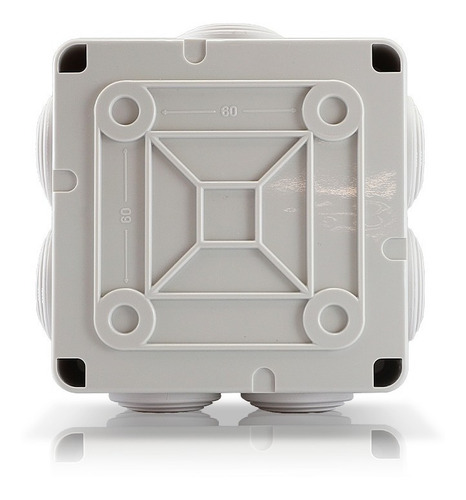 Imagen 3 de 6 de Caja De Derivación Pvc Ip55 Exterior 7 Entradas 10x10x5 Cms