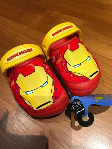 Crocs Kids Fun Lab Iron Man Lights Talla C7 =23/24