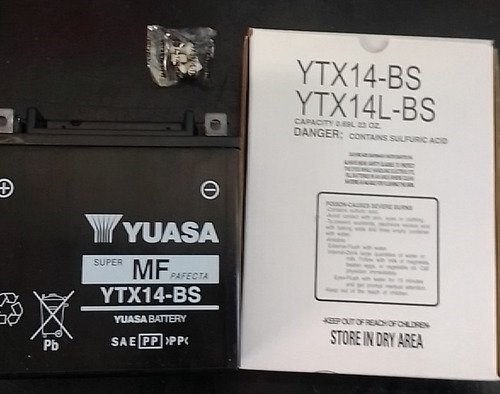 Bateria Para Moto Yuasa Ytx14-bs
