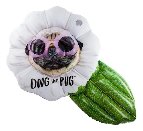 Tumbona Inflable Para Piscina Doug The Pug, Balsa De Playa P