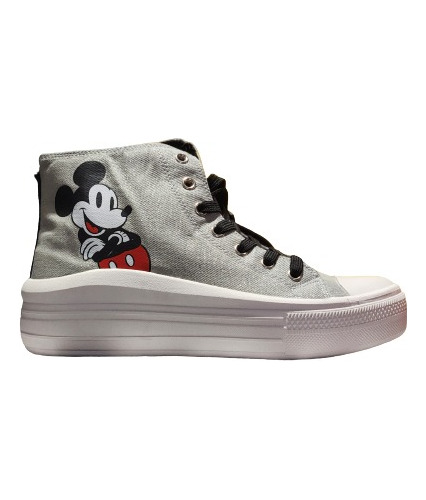 Zapatillas Mujer Disney Mickey Mouse Con Plataforma-caña