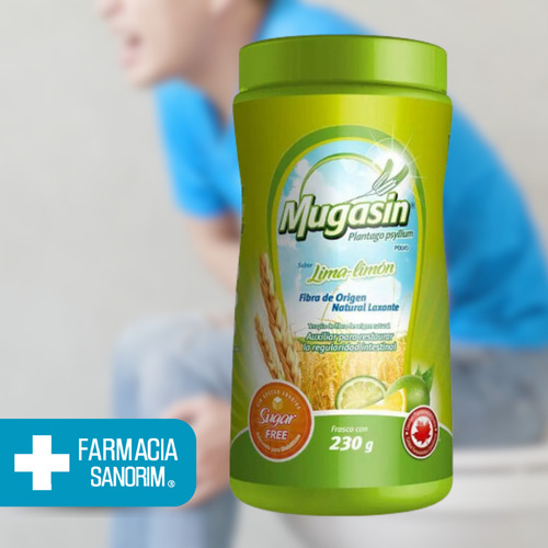 Mugasin Psyllium Plantago Sabor Lima-limón Sin Azucar 230 G
