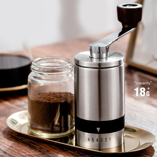 Moedor De Café Manual Com 6 Configurações Ajustáveis,
