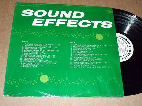 Sound Effects Lp Acetato Efectos De Sonido