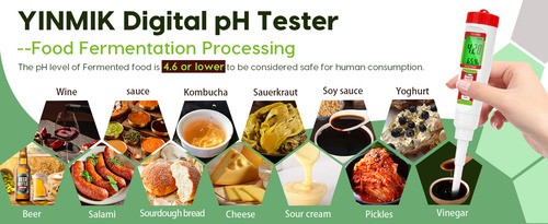 Medidor Ph Portátil Para Alimentos Carne Conservas Queso Fer