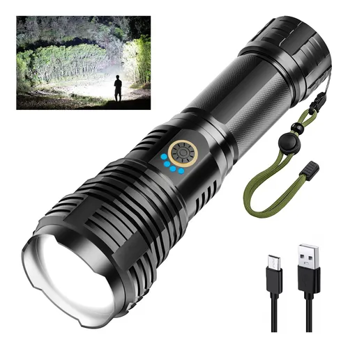 Linterna Led Sinvimes 990000lm Recargable A Prueba De Agua