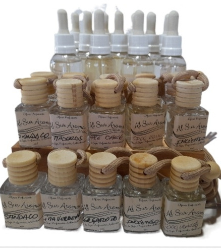 Kit Mini Difusor Auto / Vestidor Más Recarga Repuesto