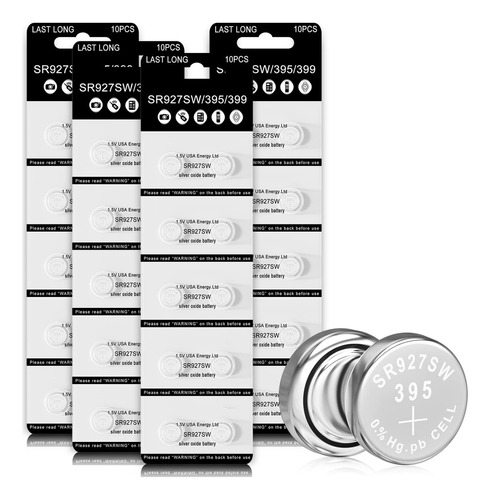 Beidongli Sr927sw - Bateria De Boton De 1.5 V 395 Ag7 Para B