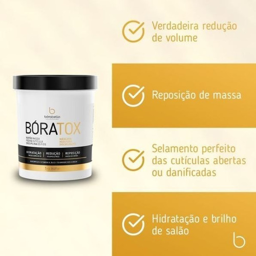 Imagem 6 de 9 de Kit Progressiva Borabela Not Cry More E Btox Boratox 1kg
