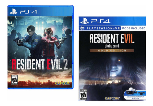 Combo Pack Resident Evil 2 Remake + Resident 7 Ps4 Nuevos*