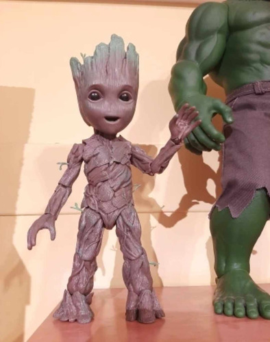 Figura Pelicula Avengers End Game Iron Man Rocket I´m Groot