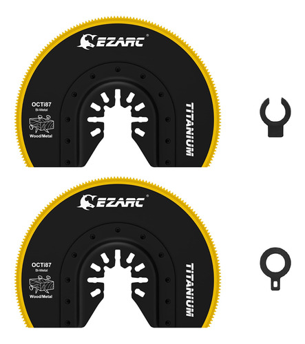 Ezarc Cuchillas Oscilantes Multiherramienta De Titanio, 2 Ho