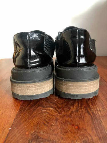 Zapatos Negros De Charol Talle 38
