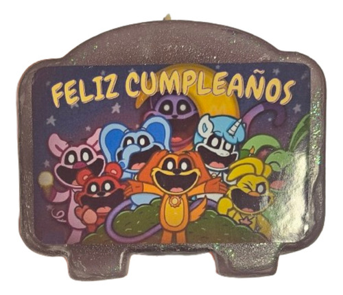 Vela Cumpleaños Smiling Critters Doble Cara Cotillón