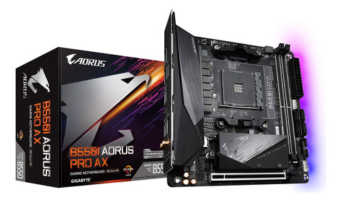 Placa-mãe Gigabyte B550i Aorus Pro Ax Am4 Amd Ddr4