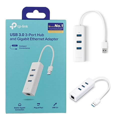 Adaptador Usb 3.0 A Rj-45 Gigabit Ethernet Ue330 3 Usb 3.0.