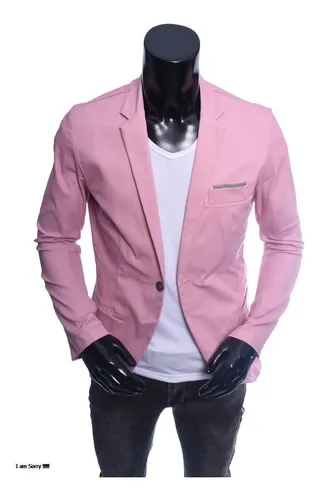 bordado Consejo Frustrante Blazer Rosa Hombre | MercadoLibre 📦