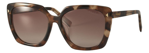 Prada Spr 23zs 07r-0a6 Square Shape Tortoise Gradient (Usado)