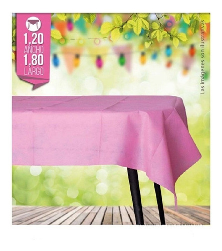 Mantel Rectangular Friselina Special 1.20x1.80m Color Rosa Liso