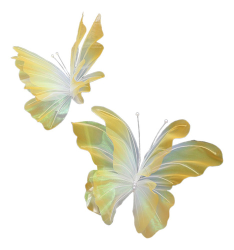 Decoración De Mariposas Artificiales, Decoración Amarillo