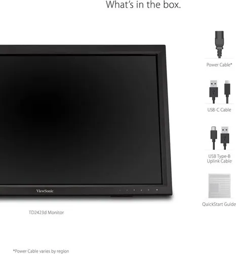Viewsonic Td2423d Monitor De Pantalla Táctil Multiir Ir De Y