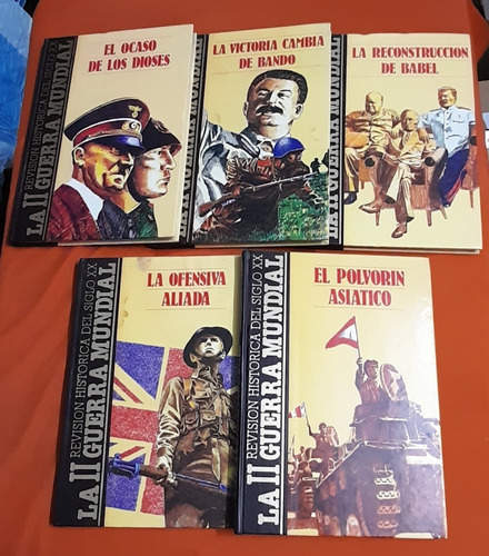 Lote 5 Libros La 2da Guerra Mundial Capítulos 5/9/10/11/15 