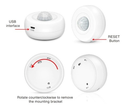 Imagem 6 de 10 de Sensor De Movimento Zigbee 3.0 Alexa Google Home