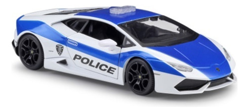 Carro De Polícia Lp610-4 Em Liga Leve, Modelo 1:24