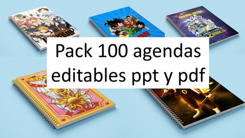 Pack 100 Diseños De Agendas Editables Para Imprimir